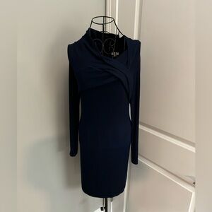 NWT Splendid Ribber Crossover Dress in Navy Blue Size Small💕